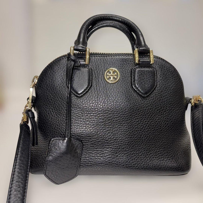 Tory Burch Shoulder Bag Leather Black Crossbody Handbag