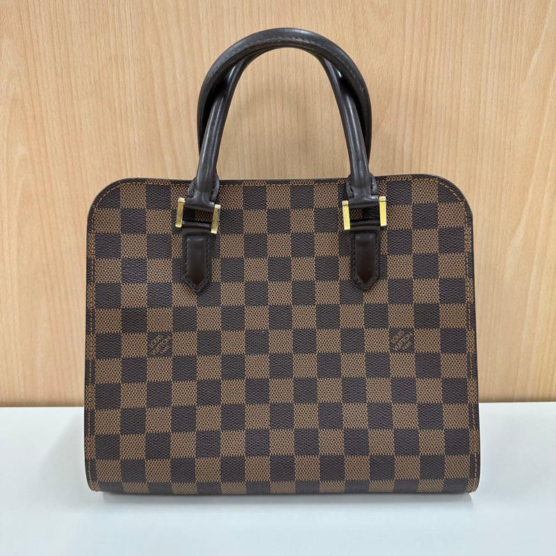Louis Vuitton Triana Damier Handbag Brown Leather