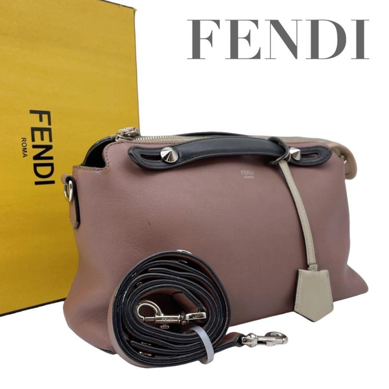 By The Way Medium 2-Way Shoulder Handbag Calfskin Leather Tricolor