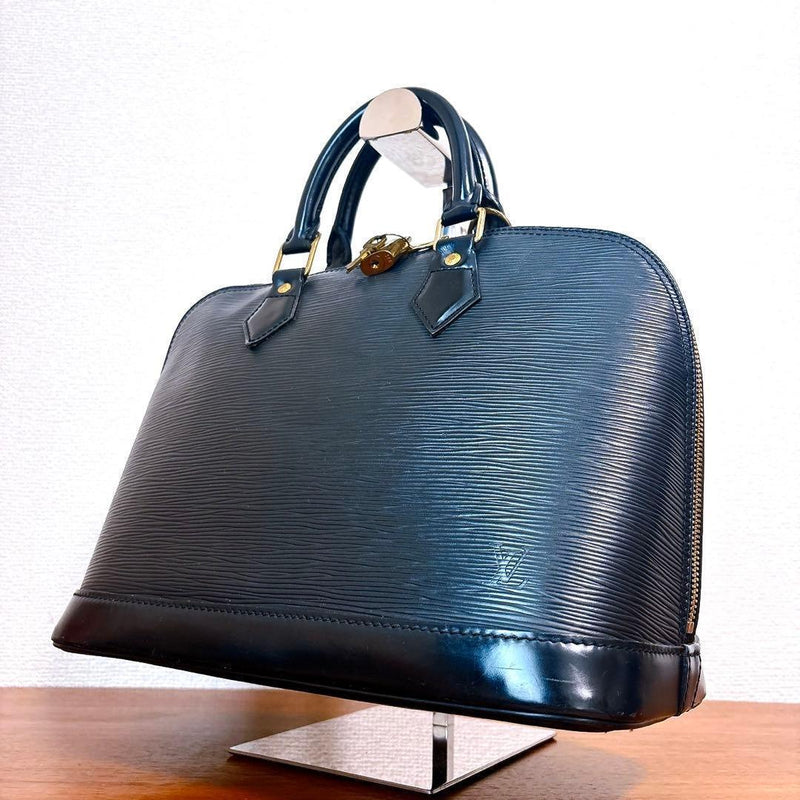 Alma AR0051 Handbag Epi Leather Black Gold Hardware