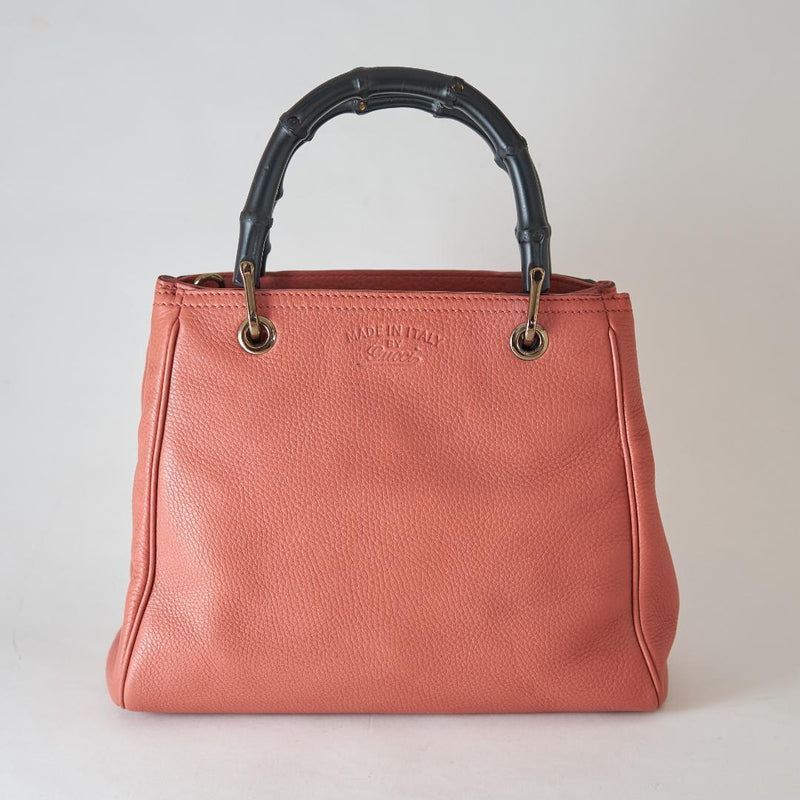 336032 2 Way Shoulder Bag Handbag Leather Pink Chrome Hardware