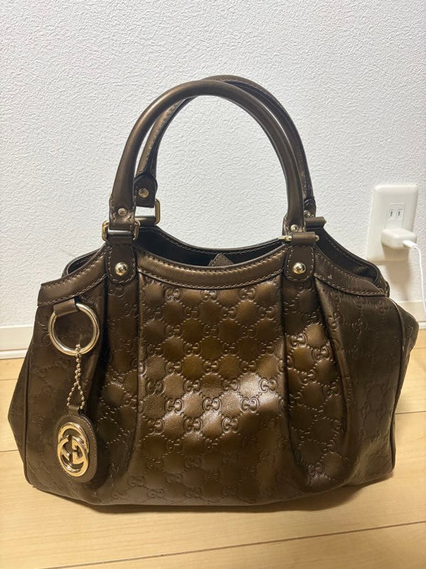 Abbey D-ring Tote Bag Guccissima Leather Handbag