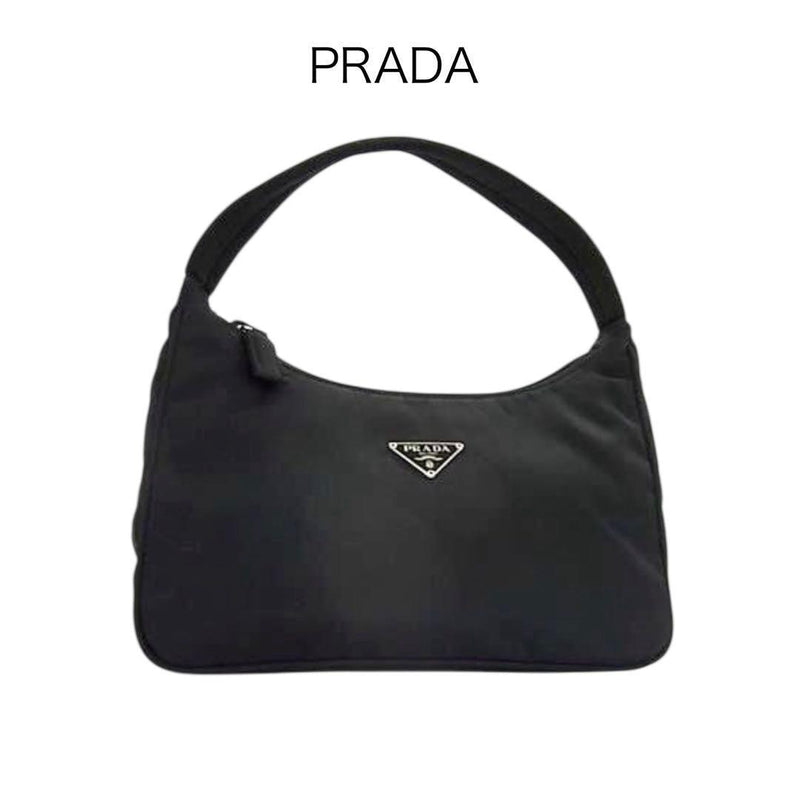 Tessuto Nylon One Handle Handbag Black Shoulder Bag