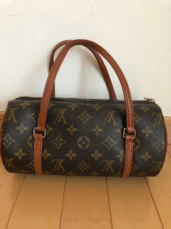 Louis Vuitton Monogram Papillon Shoulder Bag Handbag Leather