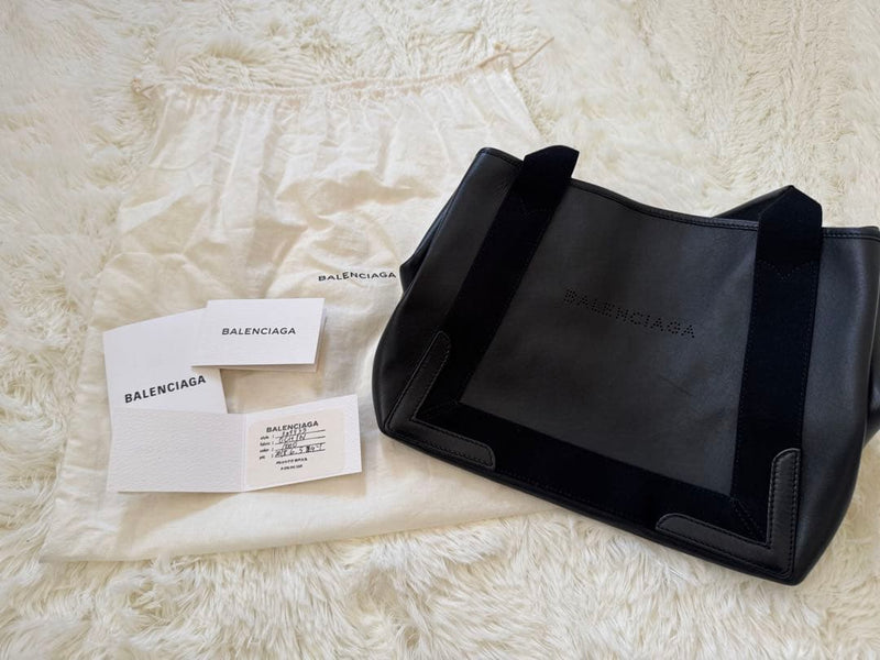 Balenciaga Tote Bag Black With Pouch Handbag