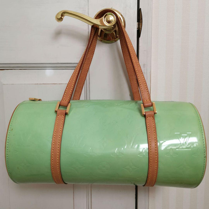 Vernis Bedford Handbag Mint Green Patent Leather Tote