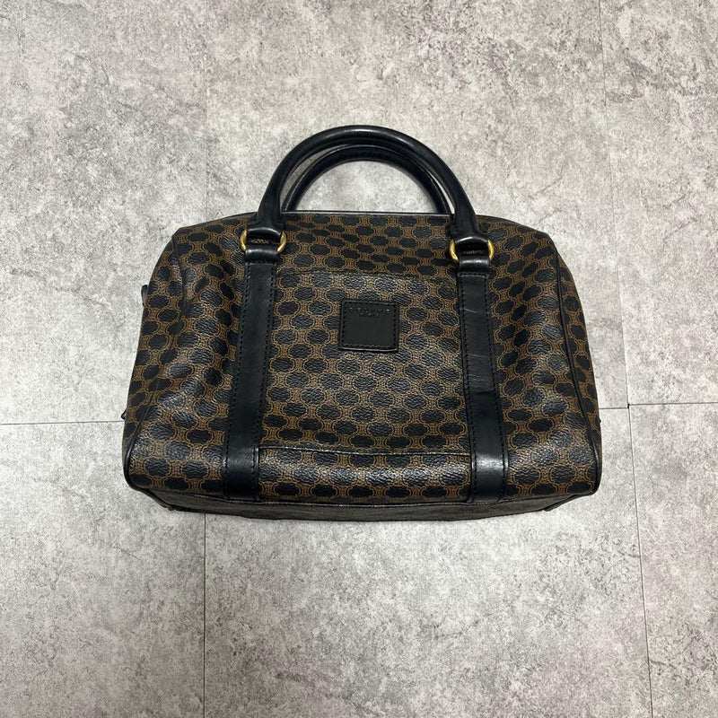 Macadam Mini Boston Bag Handbag Leather Black