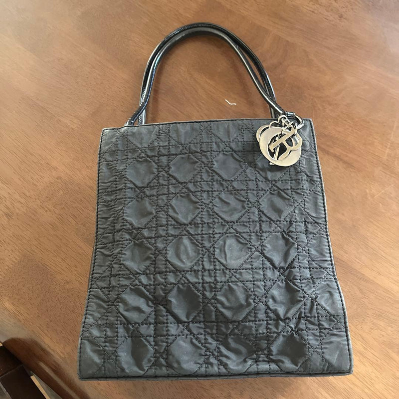 Handbag Black Patent Leather Enamel Handle