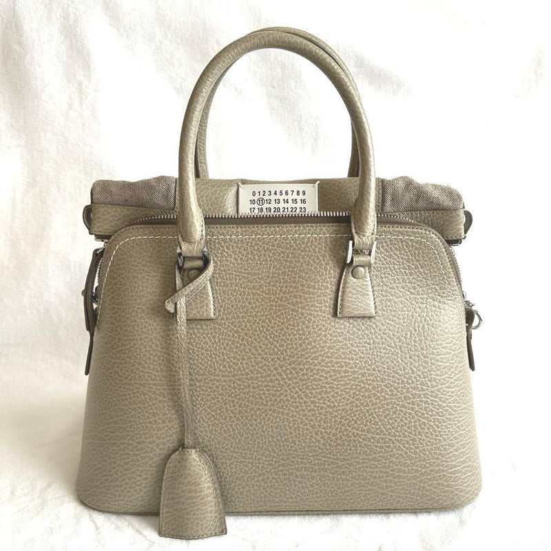 Maison Margiela 5AC Medium Handbag Shoulder Bag Greige