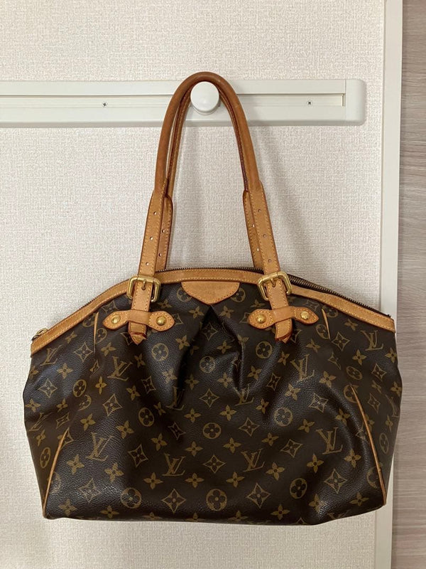 Monogram Tivoli Gm M40144 Handbag Canvas Brown Leather SD2079