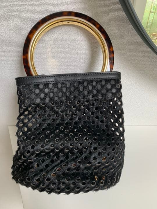 Calf Hair Leather Handbag Shoulder Bag