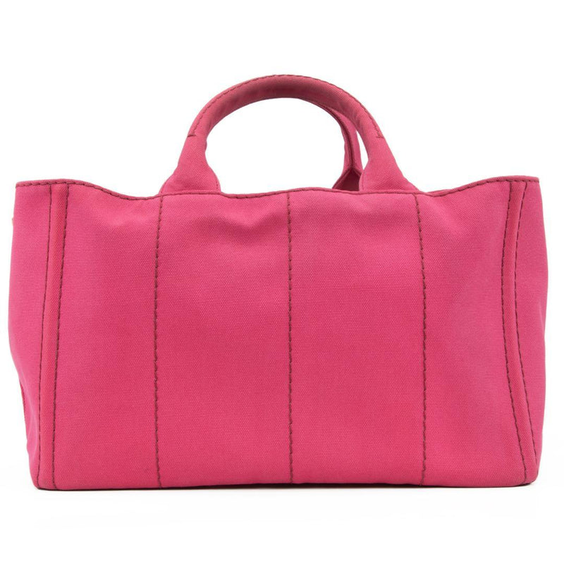 Canapa L-size 2WAY Shoulder Crossbody Handbag Tote Canvas Pink Gold