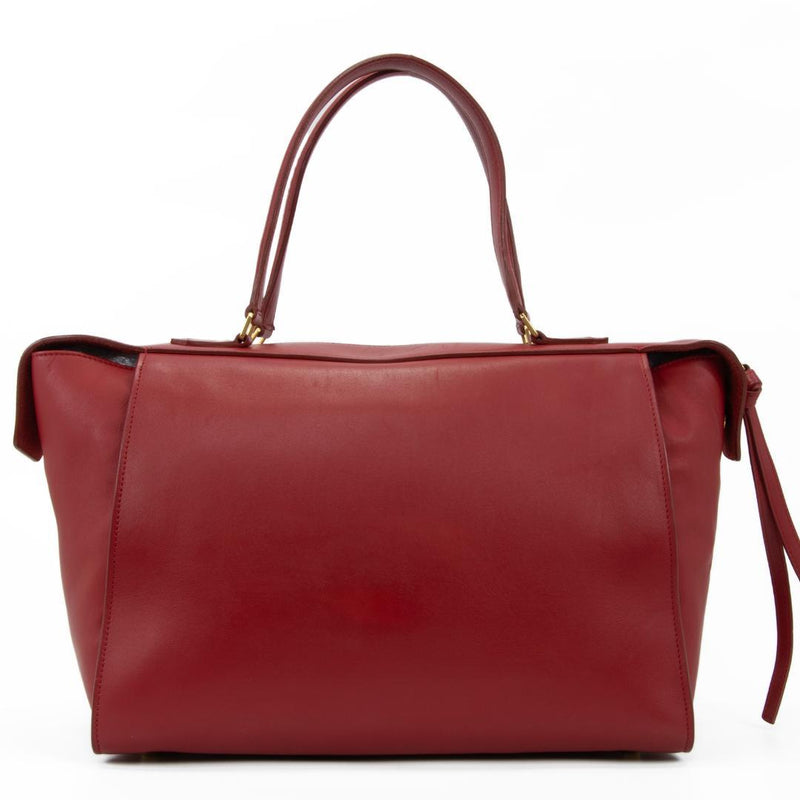 Ring Bag Small S-GA-4175 Handbag Calfskin Carmin Red Gold Hardware
