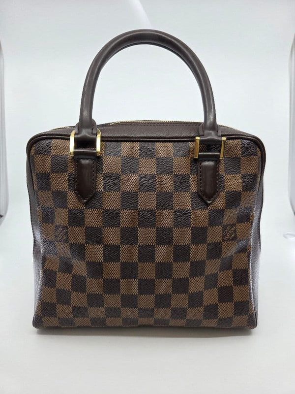 Damier Brera N51150 Handbag Brown Gold Hardware