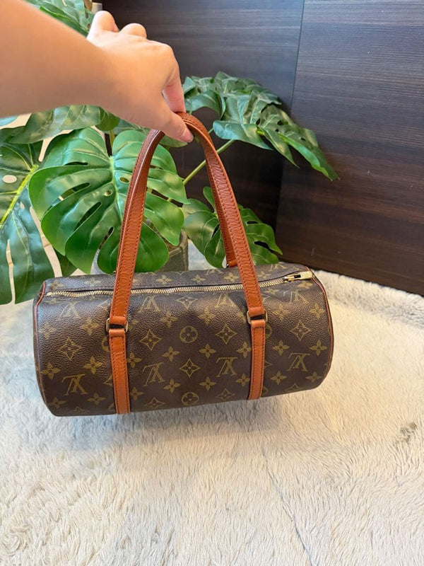 Louis Vuitton Monogram Papillon 30 Handbag Brown Canvas