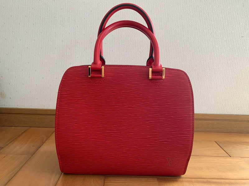 Louis Vuitton Epi Pont Neuf MI0968 Handbag Leather Red Double Zipper