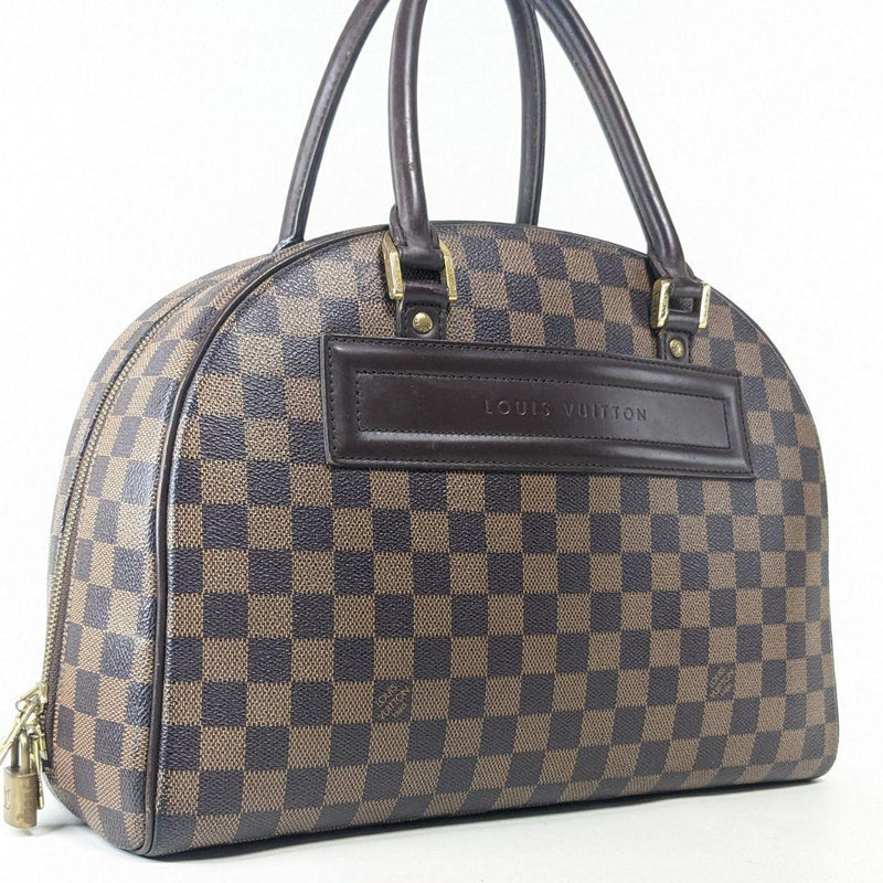 Louis Vuitton Damier Nolita N41455 Boston Handbag Ebene Brown