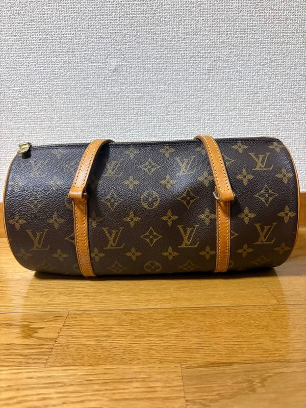 Monogram Handbag Brown Leather