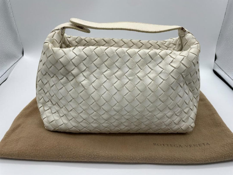 Pouch Handbag White Leather