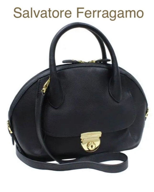 Fiamma 2WAY Shoulder Bag Handbag Leather