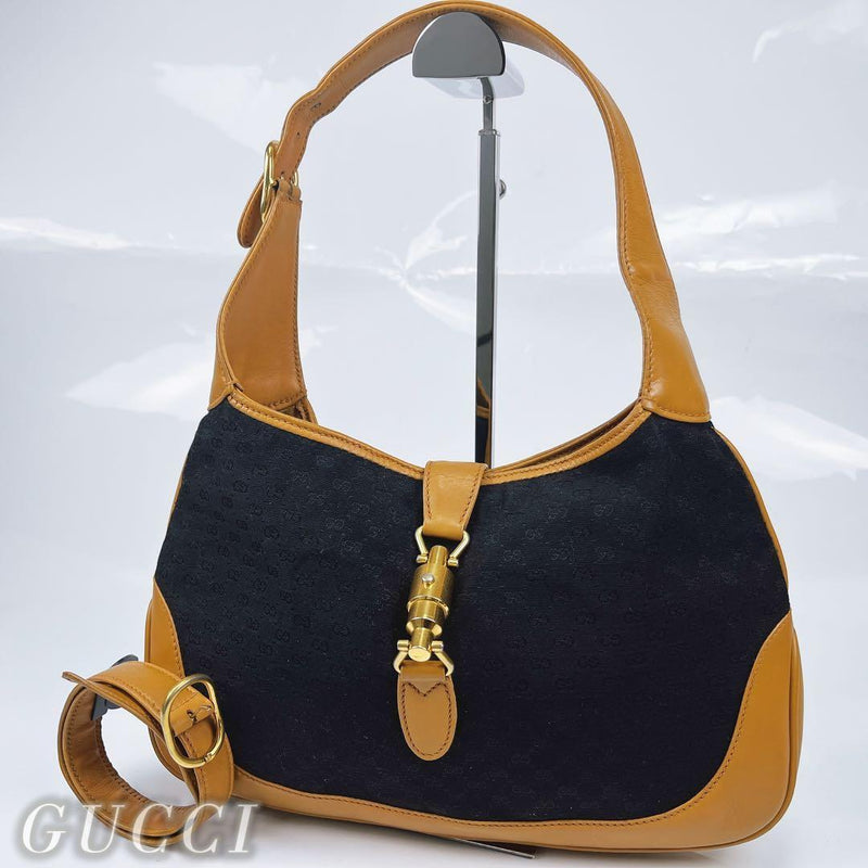 Jackie 98・43・001・1241 2-way Shoulder Bag Handbag Brown Leather