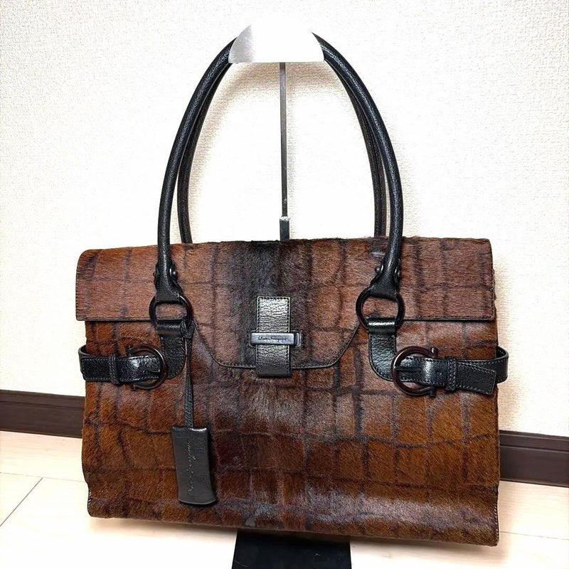 Dy21 Handbag Shoulder Bag Exotic Leather