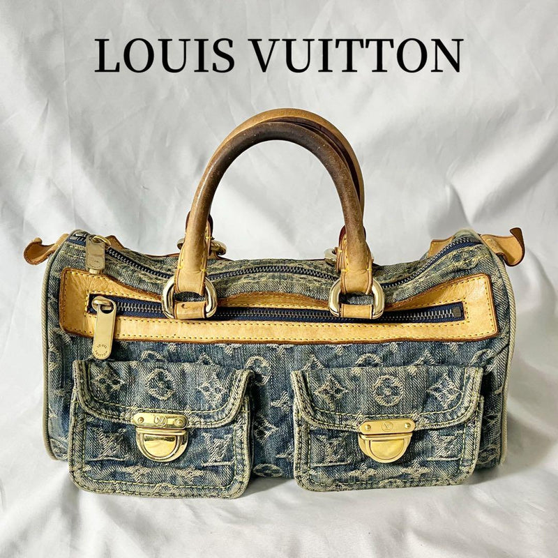 Louis Vuitton Monogram Denim Neo Speedy M95019 SP0056 Handbag Blue