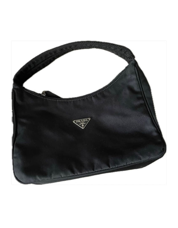 Prada Nylon Mini Shoulder Bag Black