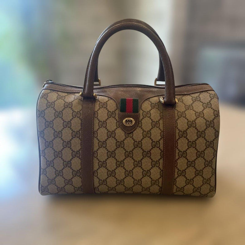 Old Gucci Sherry Line 40.02.007 Mini Boston Bag