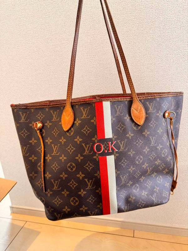 Monogram Neverfull Mm SP4192 Tote Bag Canvas Leather Brown