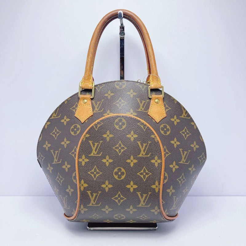 Monogram Ellipse Pm Handbag Canvas Beige Brown