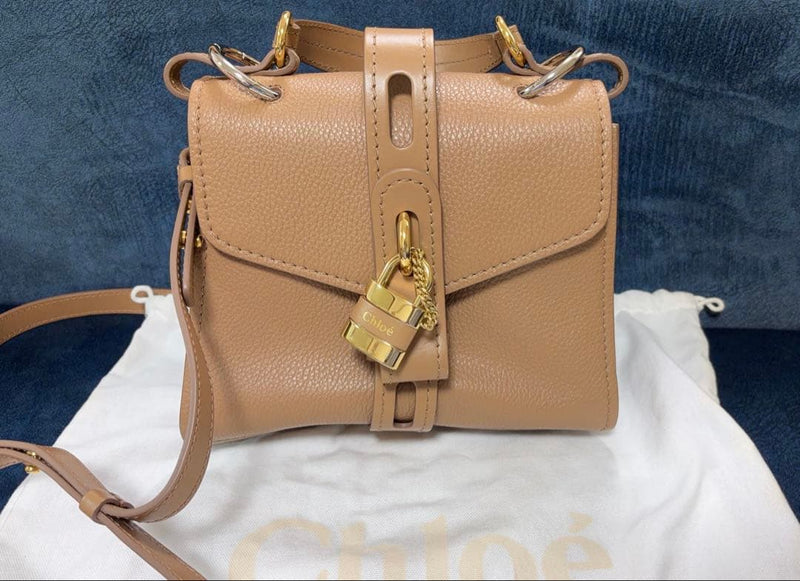 Aby Shoulder Bag Leather Camel Crossbody Handbag