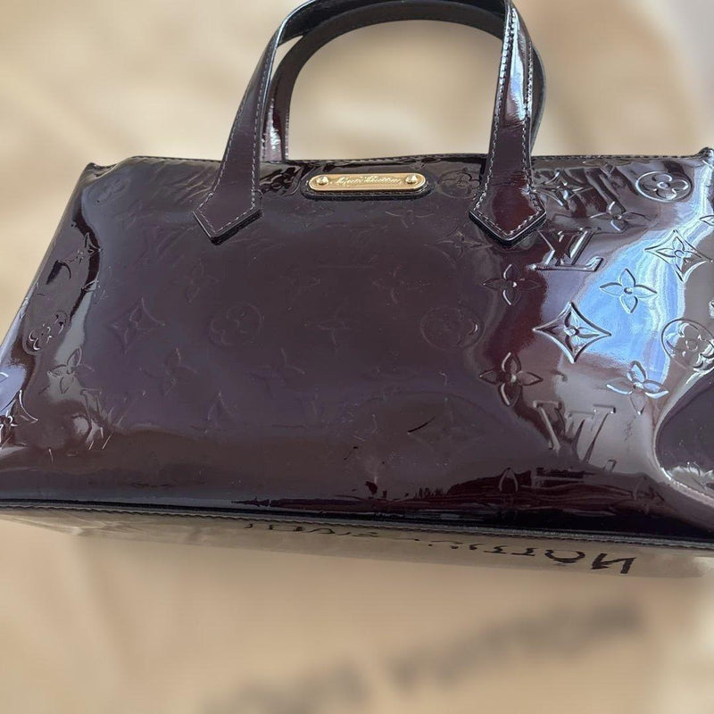 Handbag Patent Leather Purple
