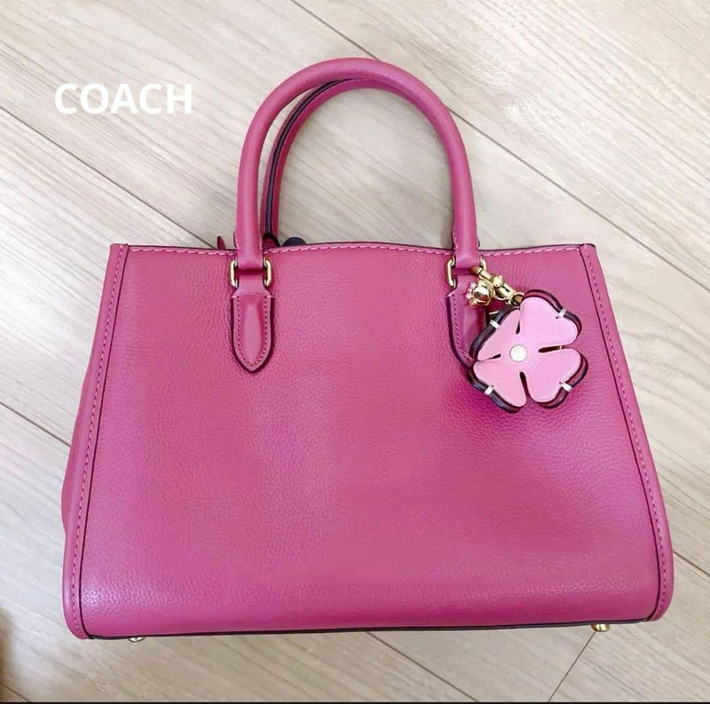 Handbag Pink Leather Shoulder Bag