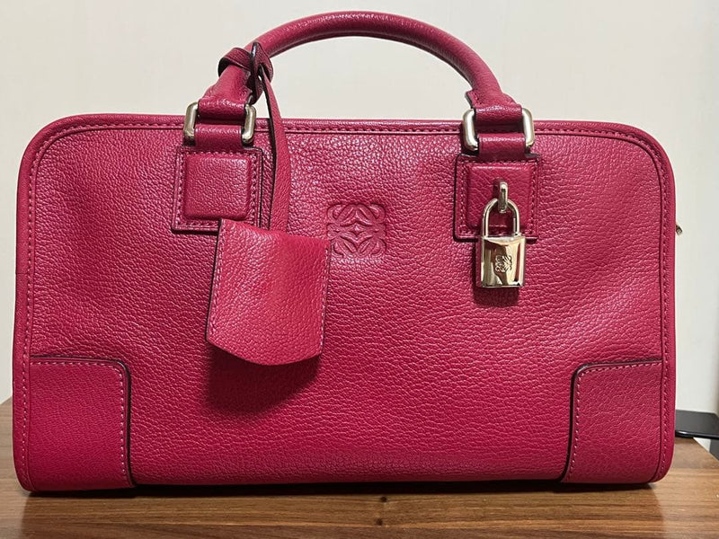 Loewe Amazona Handbag Brown Leather