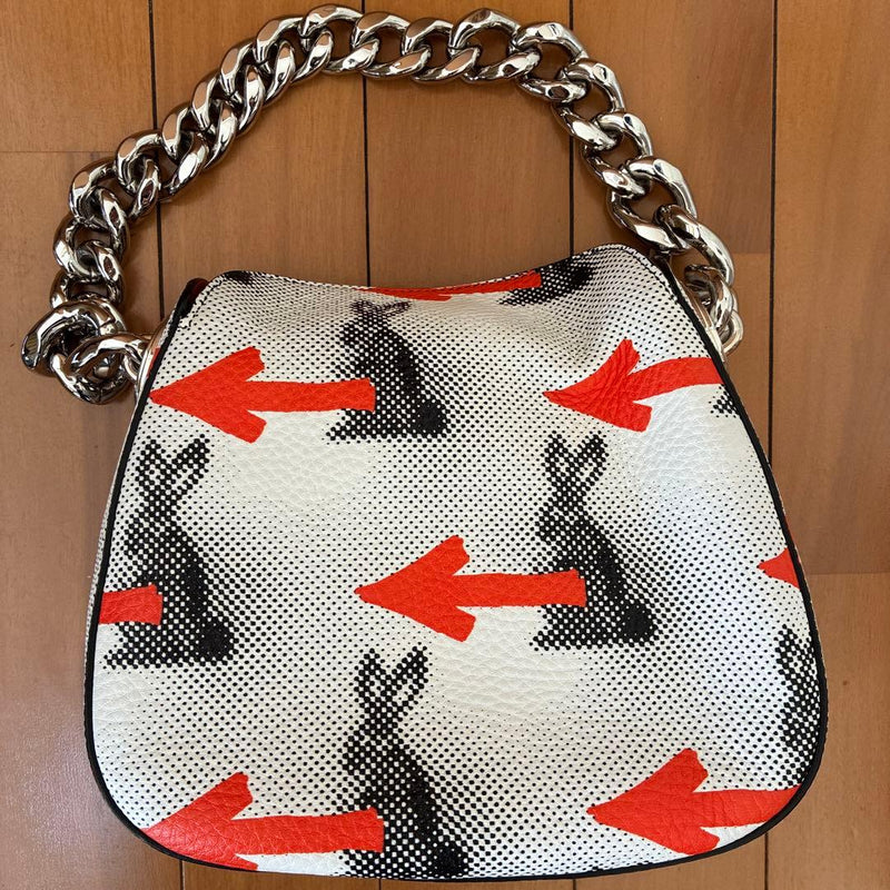 Prada Rabbit Arrow Chain Handbag Leather