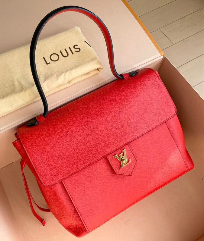 Louis Vuitton Lock Me Pm M54573 Handbag Shoulder Bag Taurillon Leather