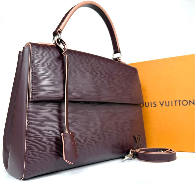 Louis Vuitton Epi Cluny Mm M41333 2way Handbag Shoulder Bag Bordeaux Leather