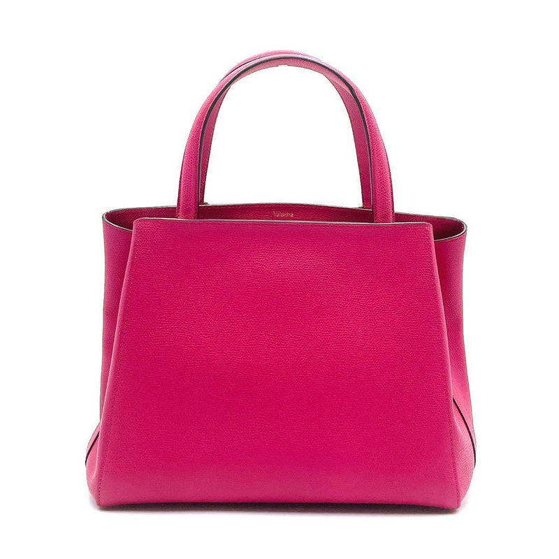 Valextra Triennale N418084 2WAY Hand Shoulder Bag Leather Pink Magenta
