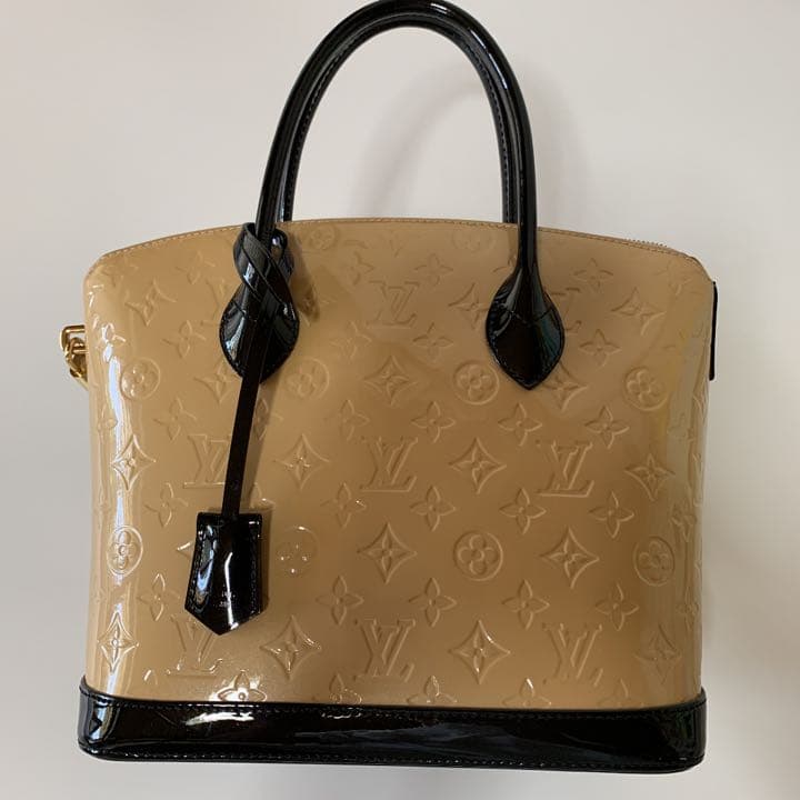 Louis Vuitton Lockit Pm M90251 Handbag Vernis Dune Bicolor