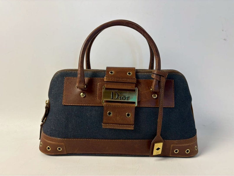 Dior BM-0072 Handbag Tote Bag Denim