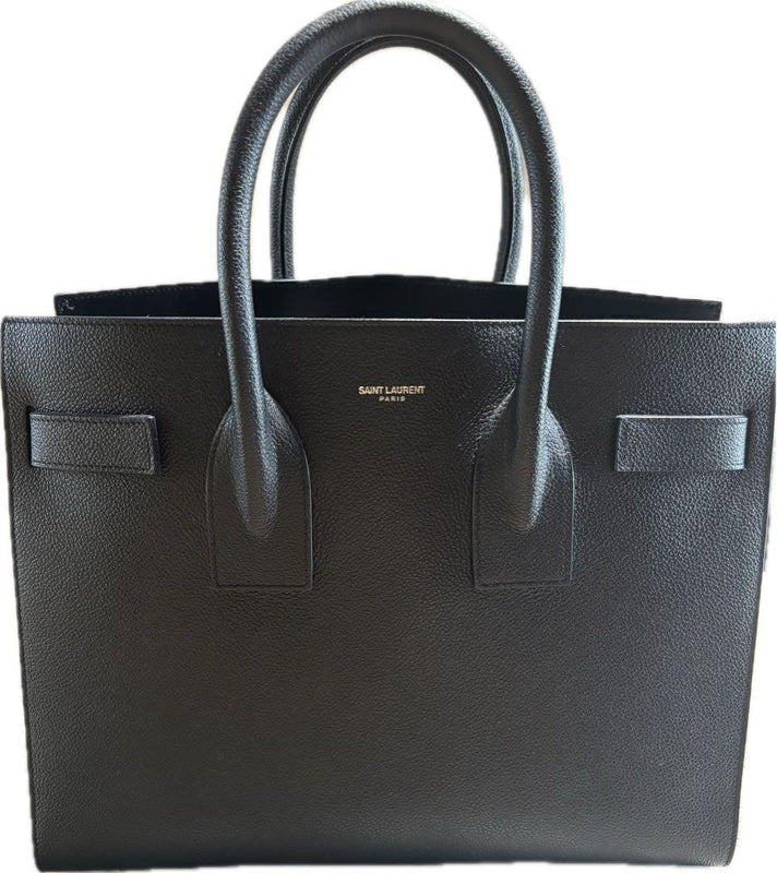 Saint Laurent Sac De Jour Small 2-Way Handbag Dark Navy Leather