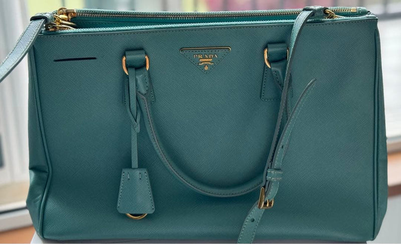 Prada Galle Handbag Peppermint Leather