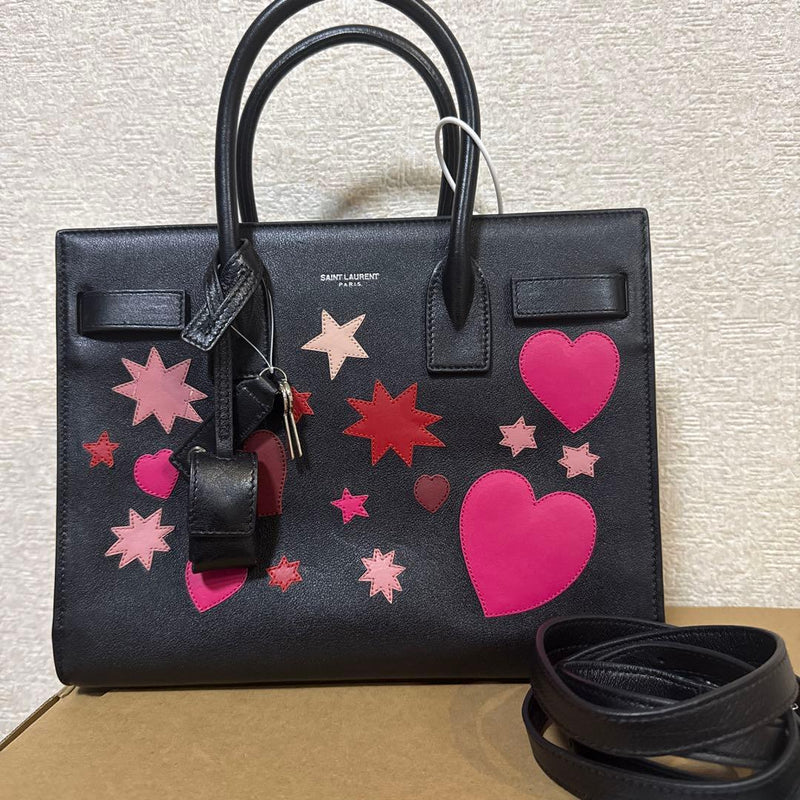 Ysl Yves Saint Laurent Vintage Shoulder Bag Black