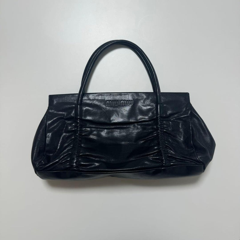 Miu Miu Archive Handbag Leather Black