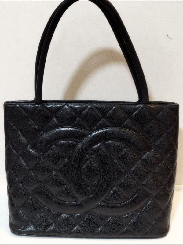 Chanel Reissue Tote 6382011 Handbag Caviar Skin Black Shoulder Bag