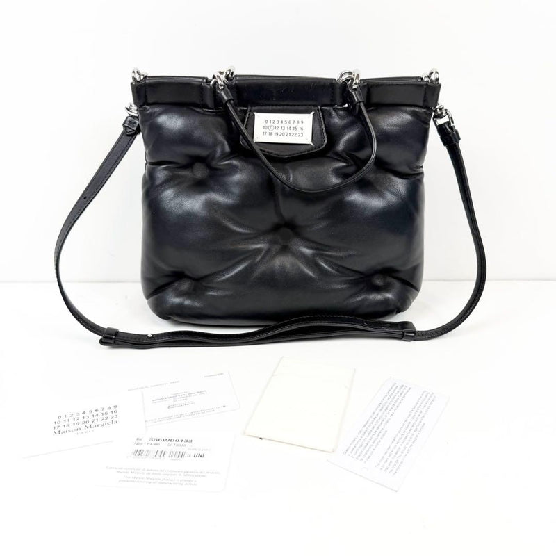 Maison Margiela Glam Slam S56WD0133 P4300 Shopping Bag Small Leather Black