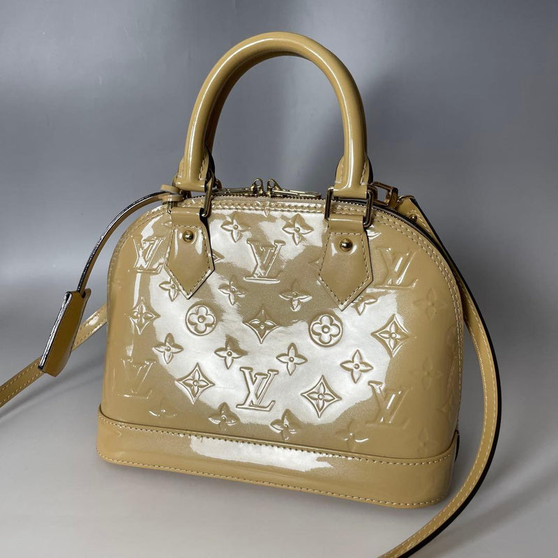Louis Vuitton Alma Bb AA2115 Monogram 2-Way Handbag Crossbody Shoulder Bag