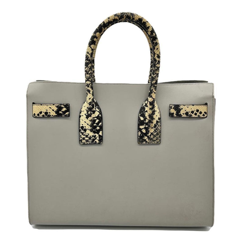 Saint Laurent Sac De Jour Small Handbag Light Gray Python Embossed