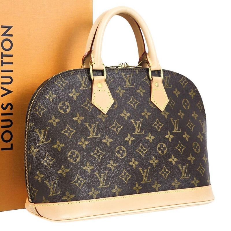 Louis Vuitton Monogram Alma M51130 Handbag Canvas Brown